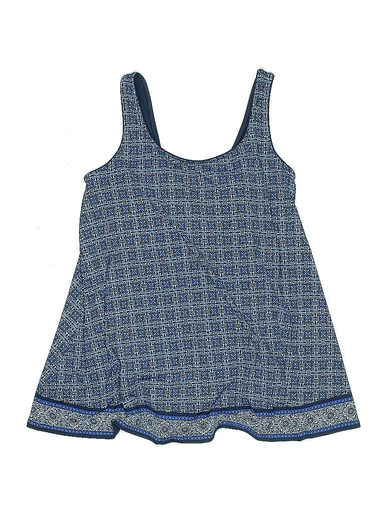 Pre-owned Lands' End Swimsuit Cover Up In Blue