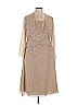 Jade by Jasmine 100% Polyester Tan Cocktail Dress Size 14 (petite) - photo 1