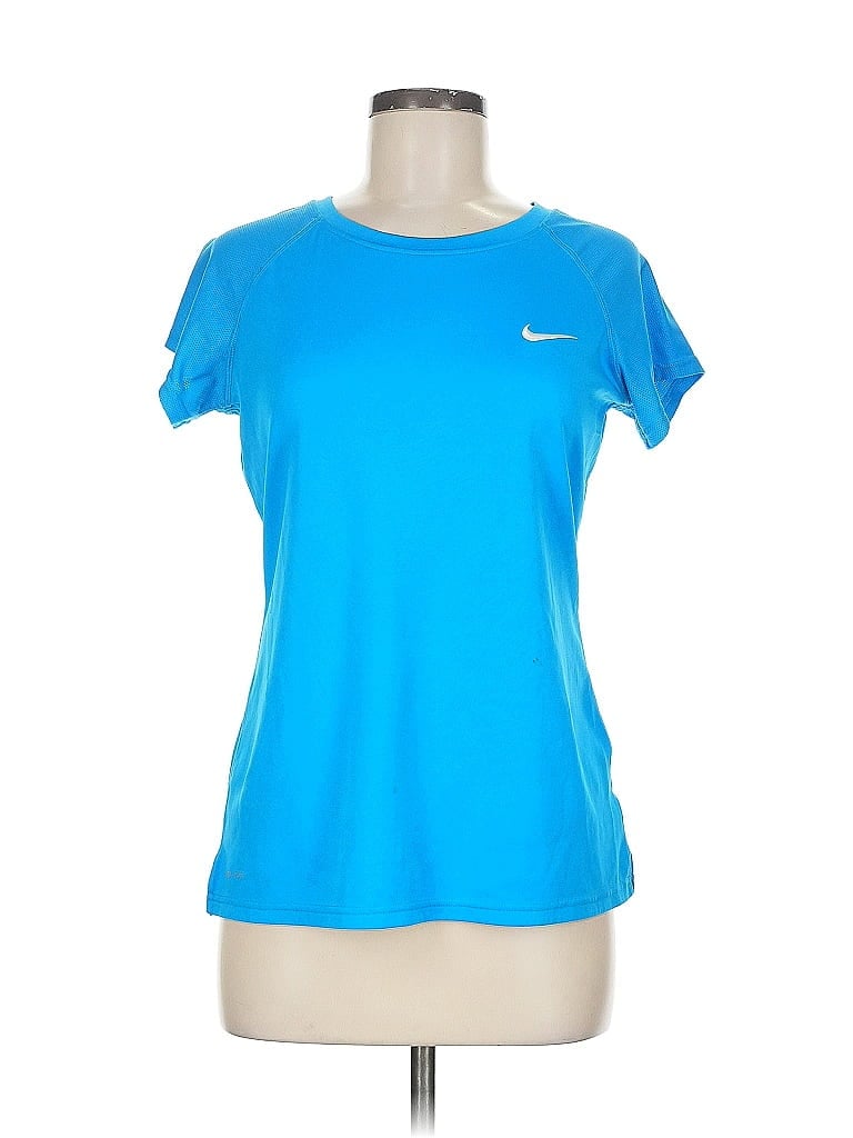 Pre-owned Nike Active T-shirt In Blue