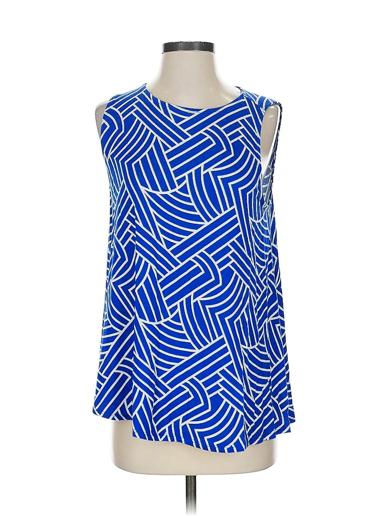 Pre-owned Hourglass Lilly Tank Top Blue Square Neckline Tops
