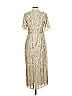 Mac Duggal 100% Polyester Gold Cocktail Dress Size 4 - photo 2