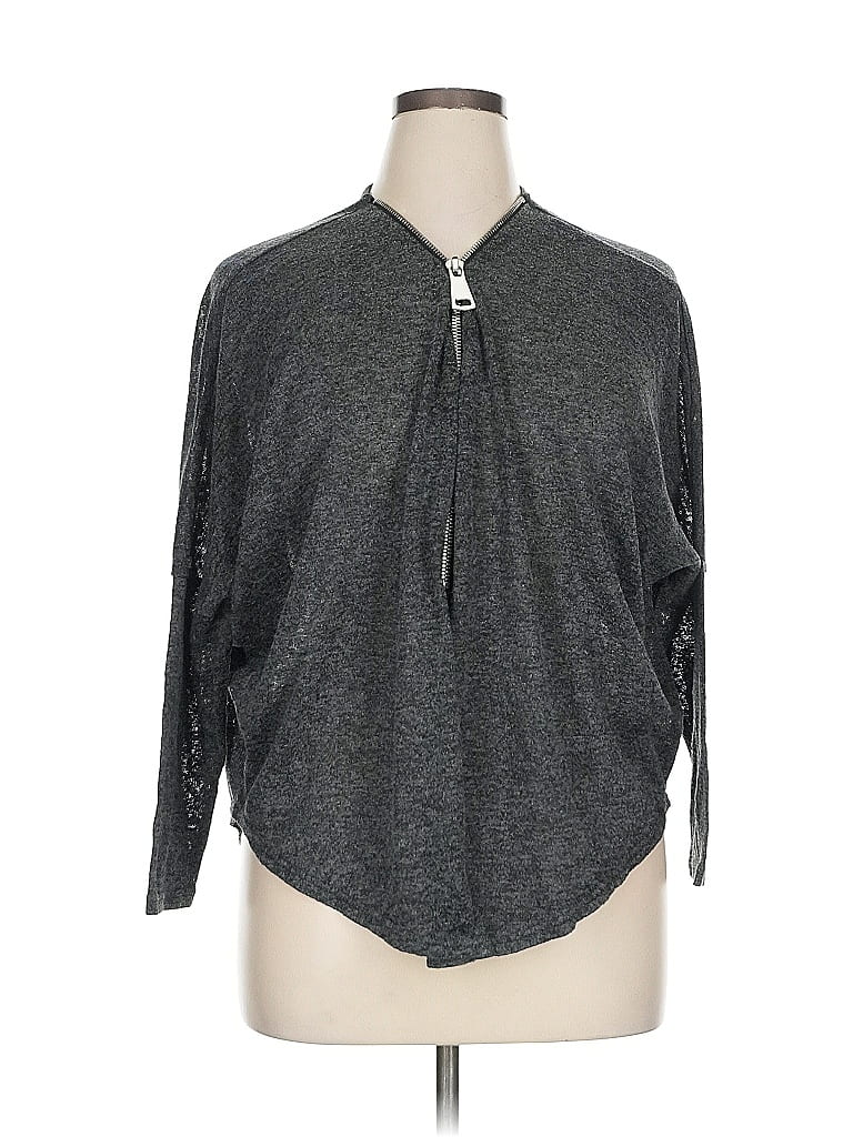 Click to view more detailed imagery on our partner's website Pre-owned Joan Vass Cardigan Sweater In Gray