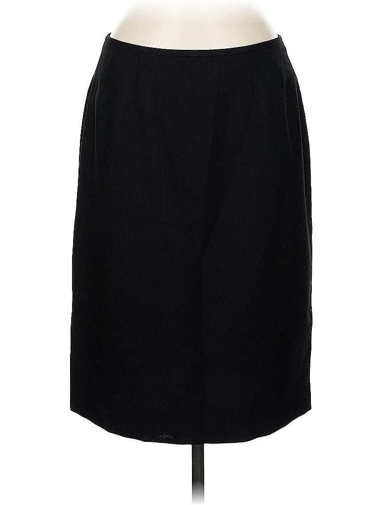 Pre-owned Kasper Formal Skirt In Black