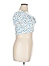 Shein Curve Blue Short Sleeve Blouse Size 0X - photo 4