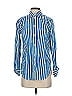 J.Crew 100% Cotton Stripes Blue Long Sleeve Button-Down Shirt Size 0 - photo 1