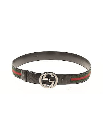 Gucci Leather Web GG Belt (view 1)