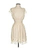Bar III 100% Polyester Solid Ivory Casual Dress Size S - photo 1