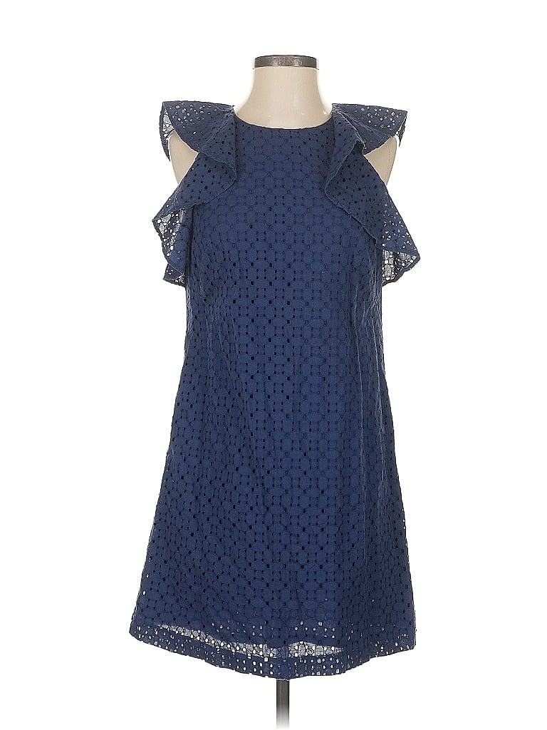 Pre-owned Ann Taylor Loft Casual Dress In Blue
