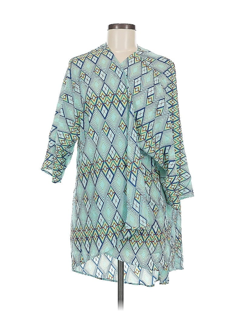 Pre-owned Lularoe Kimono In Blue