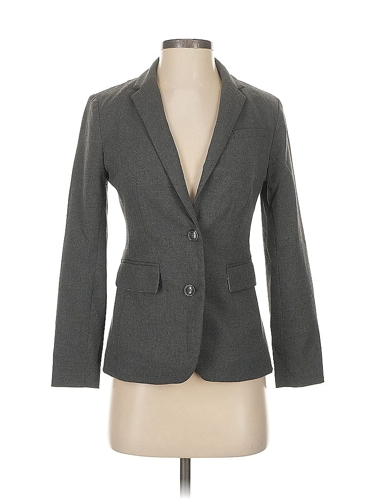 Pre-owned Banana Republic Factory Store Blazer Jacket In Gray