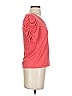 Express Orange Pink Short Sleeve Top Size XS - photo 4