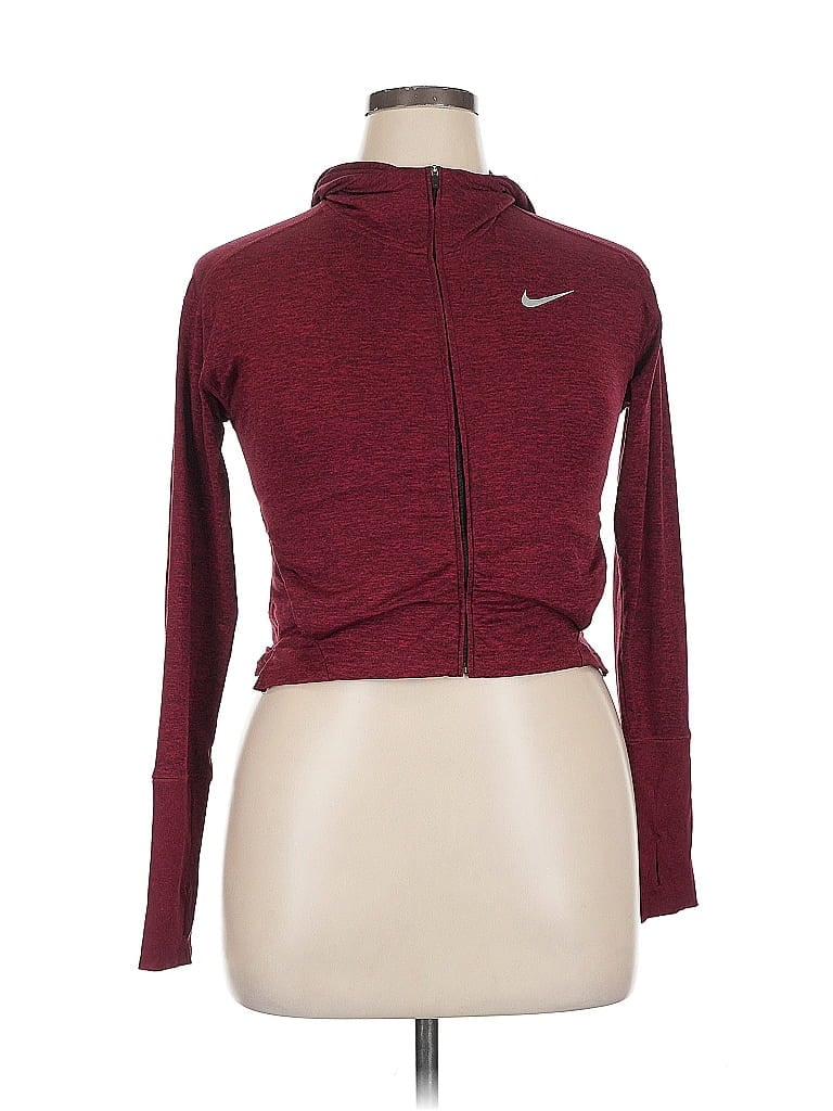 Click to view more detailed imagery on our partner's website Pre-owned Nike Zip Up Hoodie In Burgundy