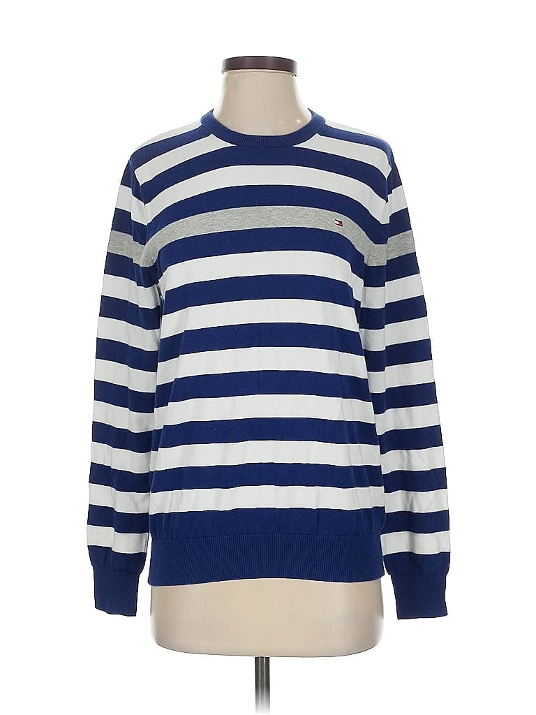 Pre-owned Tommy Hilfiger Pullover Sweater In Blue