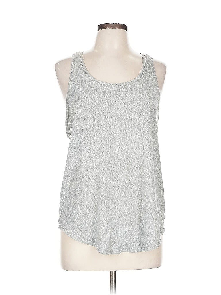 Pre-owned Lululemon Athletica Tank Top Gray Halter Neckline Tops
