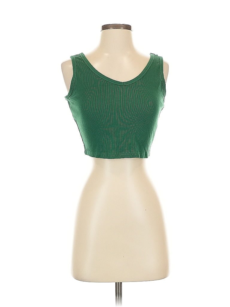 Click to view more detailed imagery on our partner's website Pre-owned Unbranded Tank Top Green Strapless Neckline Tops