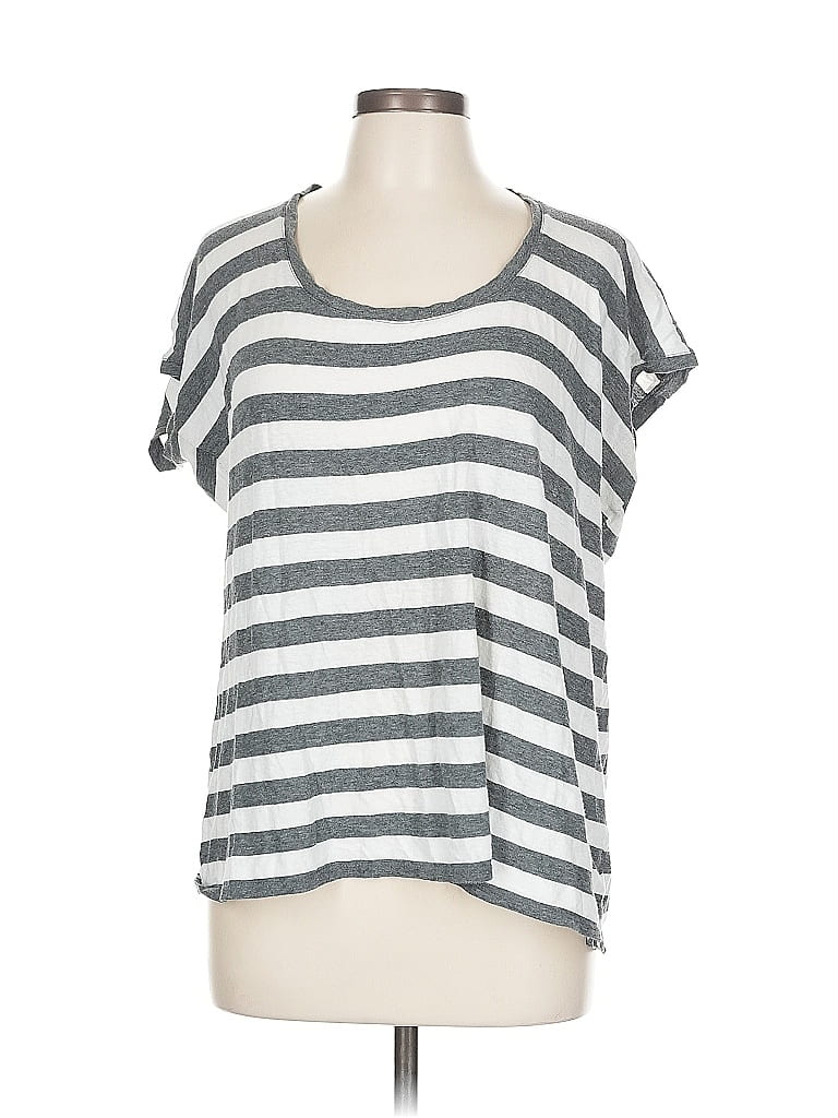 Pre-owned Express Short Sleeve T-shirt In Gray