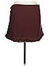 Express 100% Polyester Solid Burgundy Casual Skirt Size XL - photo 1