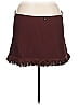 Express 100% Polyester Solid Burgundy Casual Skirt Size XL - photo 2