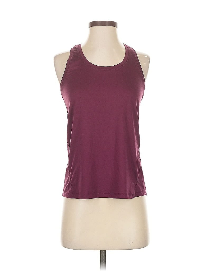 Pre-owned Yogalicious Active Tank Top In Burgundy