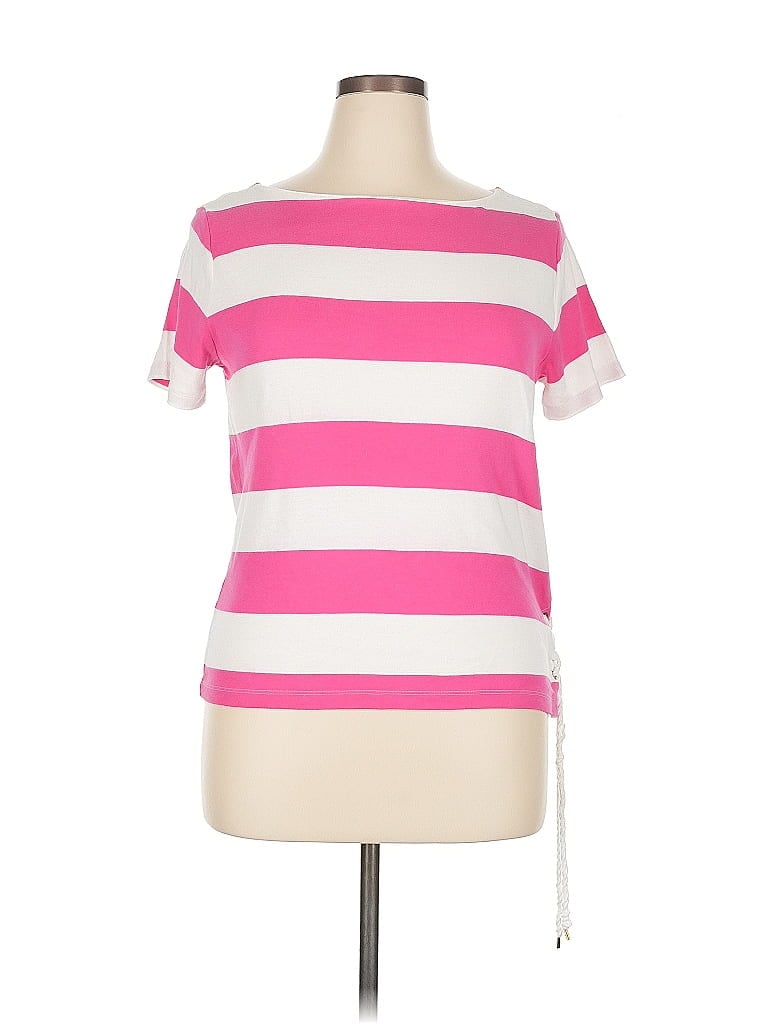 Pre-owned Chaps Short Sleeve T-shirt In Pink