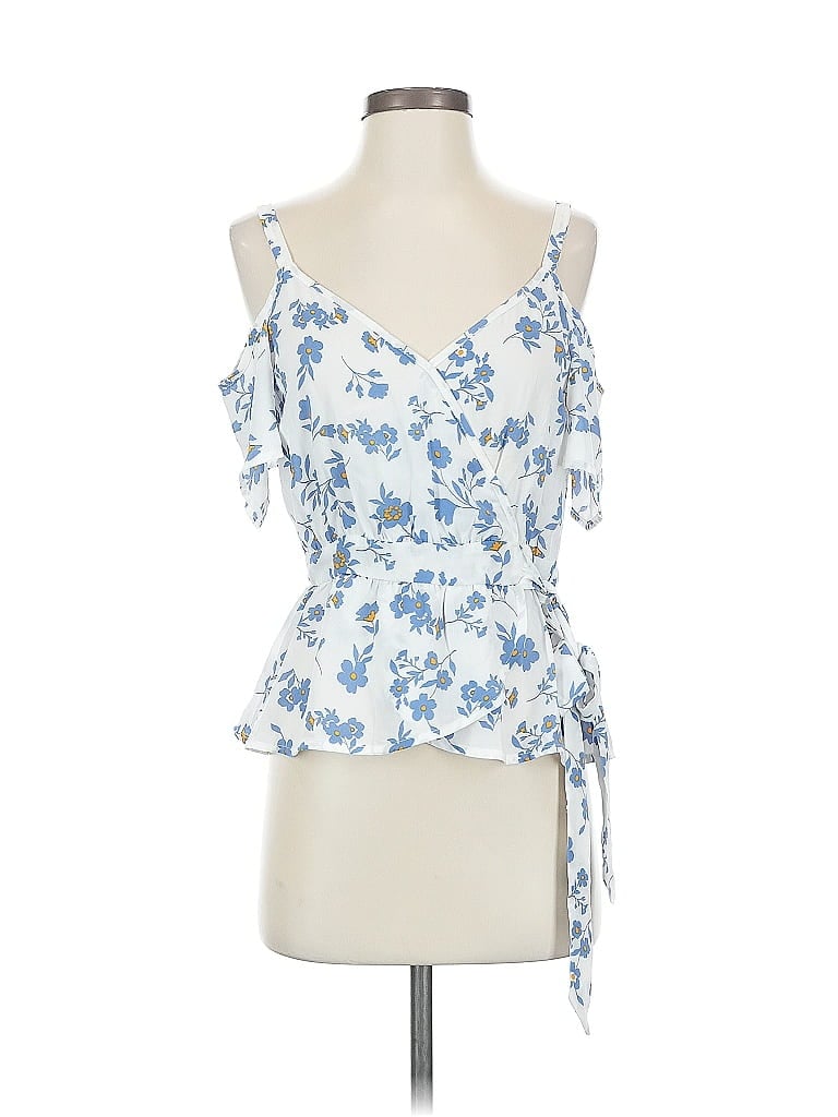 Pre-owned Sienna Sky Sleeveless Blouse In Blue