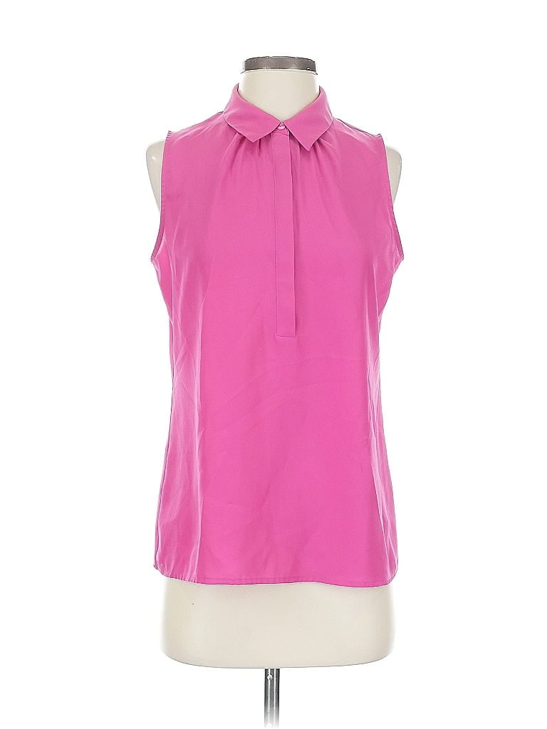 Pre-owned Ann Taylor Loft Outlet Sleeveless Blouse In Pink