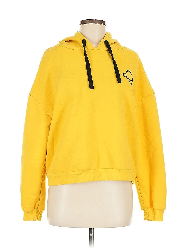 Pre-owned Unbranded Pullover Hoodie In Yellow