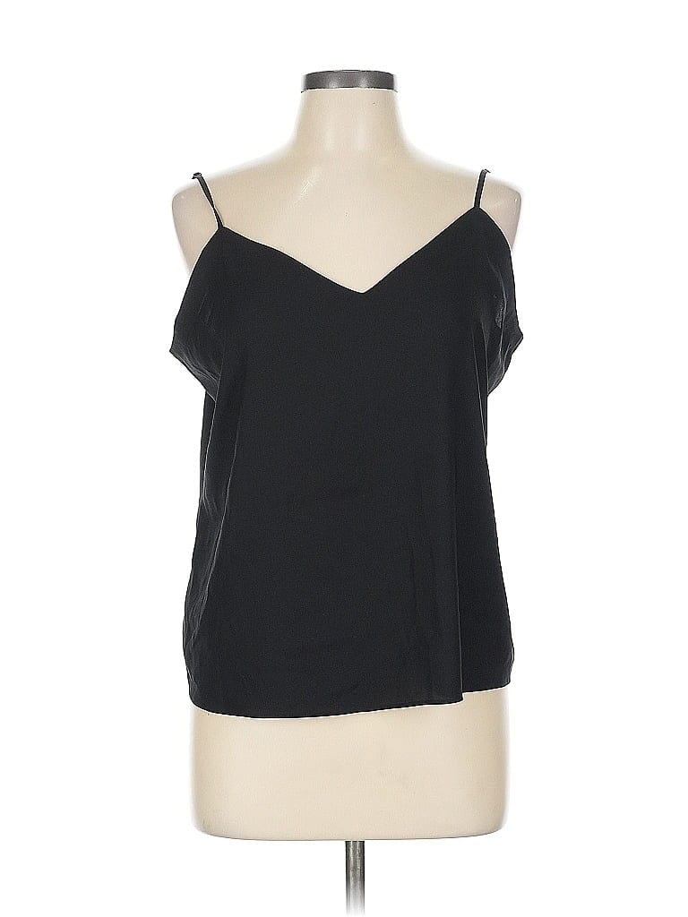 Pre-owned Ann Taylor Sleeveless Blouse In Black