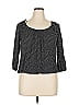 MICHAEL Michael Kors Black 3/4 Sleeve Top Size XL - photo 1