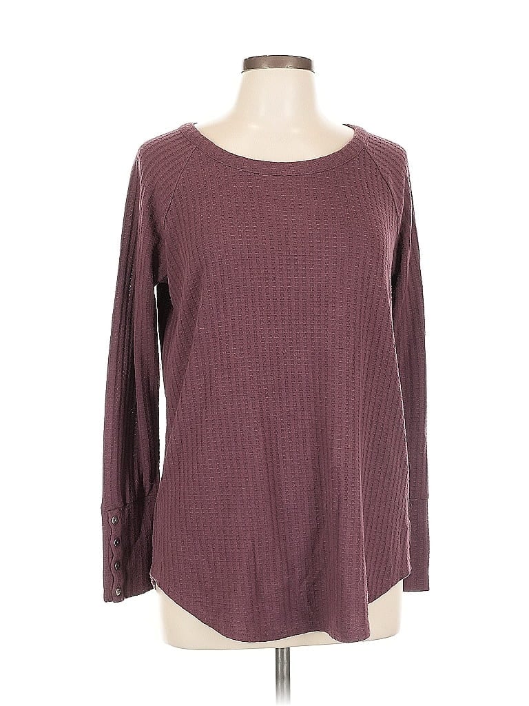 Pre-owned Chaser Pullover Sweater In Burgundy
