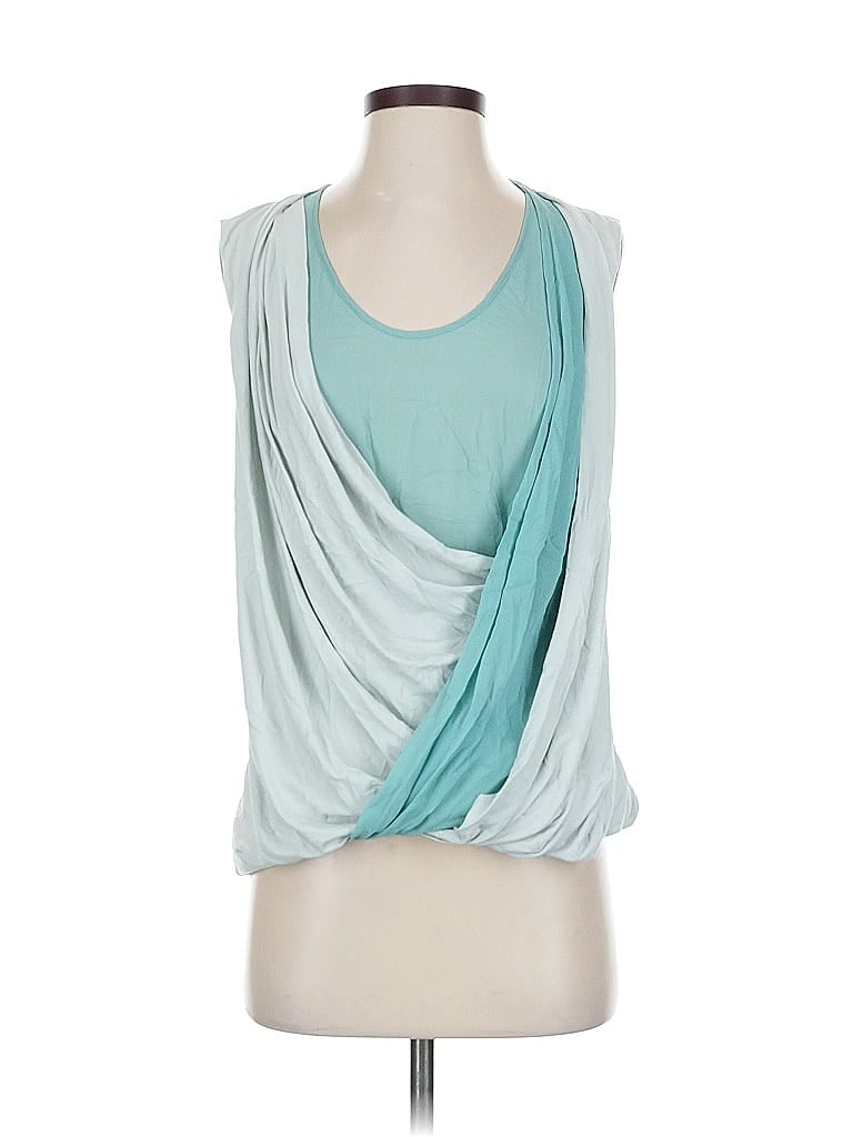 Pre-owned Robert Rodriguez Sleeveless Blouse In Blue