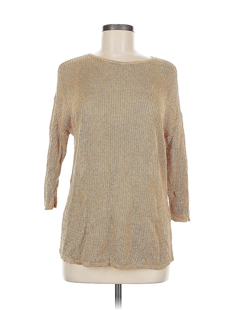 Pre-owned Jjill Pullover Sweater In Brown