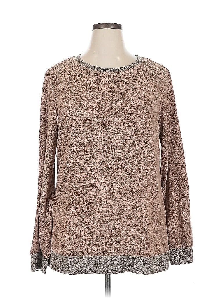 Pre-owned Unbranded Long Sleeve T-shirt In Brown