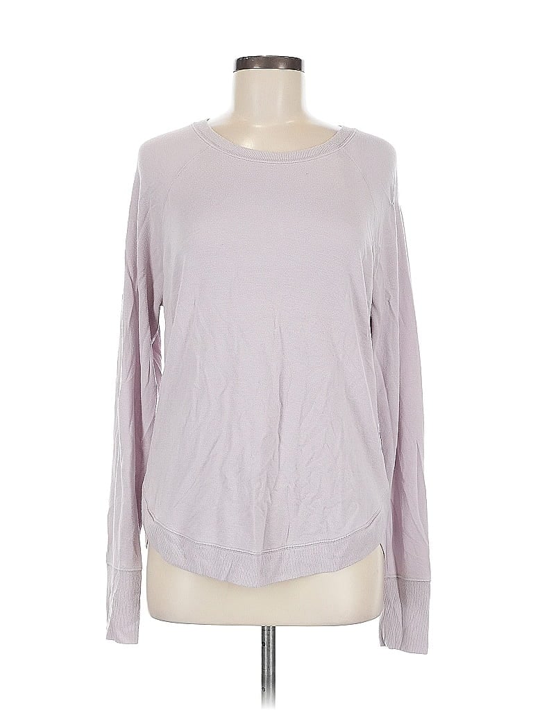 Pre-owned Athleta Long Sleeve T-shirt In Gray