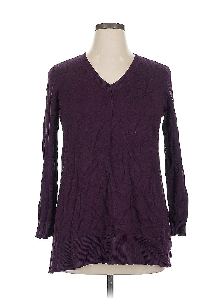 Pre-owned Dkny Jeans Pullover Sweater In Purple