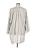 Assorted Brands Silver Gray 3/4 Sleeve Button-Down Shirt Size 0X - photo 2