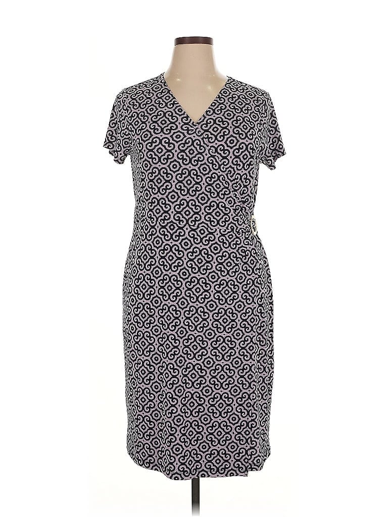 Pre-owned Jones New York Signature Casual Dress In Gray