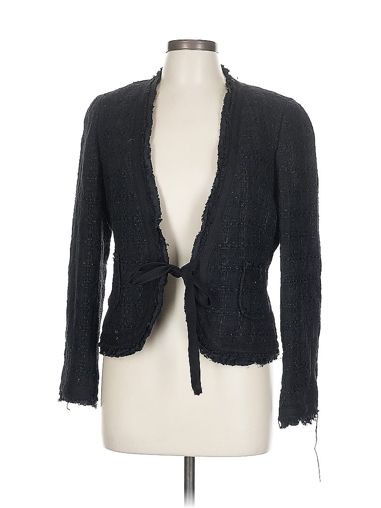 Pre-owned Zara Blazer Jacket In Black