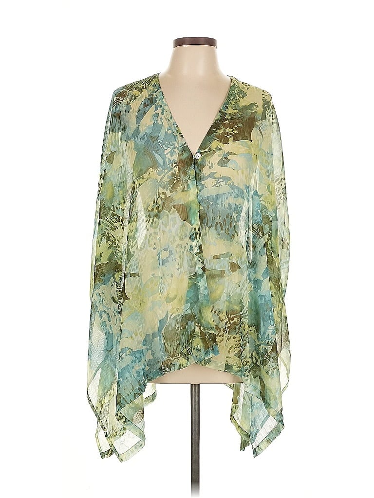Pre-owned Chico's Kimono In Green