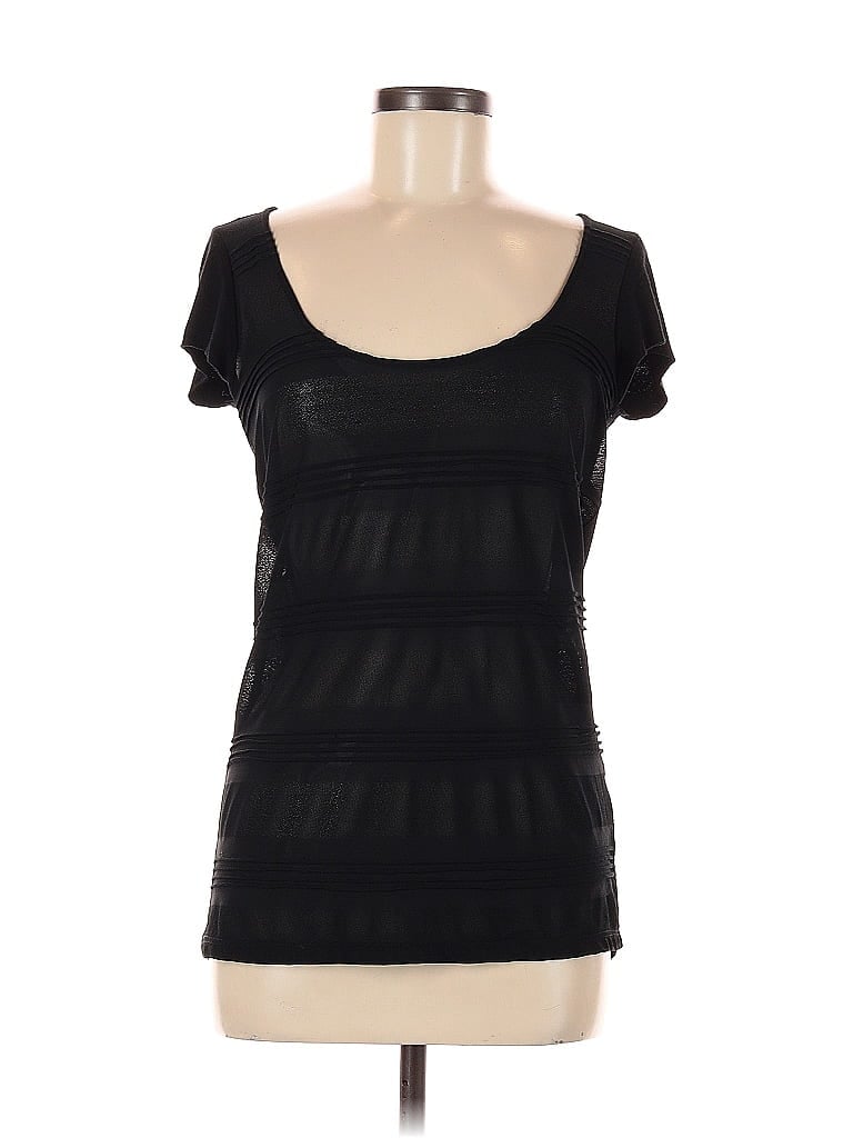 Pre-owned Zara W&b Collection Short Sleeve T-shirt In Black