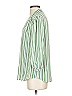 CAbi 100% Polyester Stripes Green 3/4 Sleeve Blouse Size S - photo 5