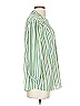 CAbi 100% Polyester Stripes Green 3/4 Sleeve Blouse Size S - photo 4