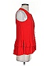 Ro & De 100% Polyester Red Sleeveless Blouse Size S - photo 4