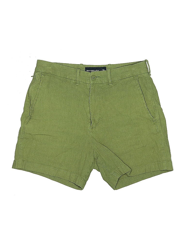 Pre-owned Abercrombie & Fitch Khaki Shorts In Green