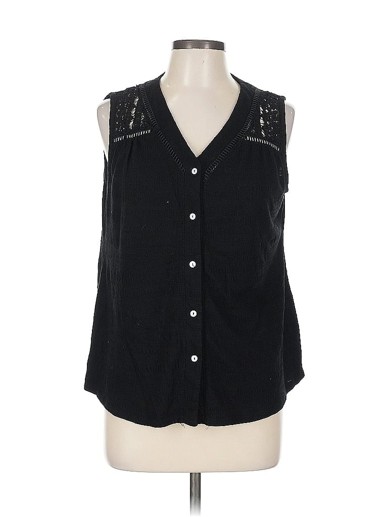 Pre-owned Belldini Sleeveless Blouse In Black