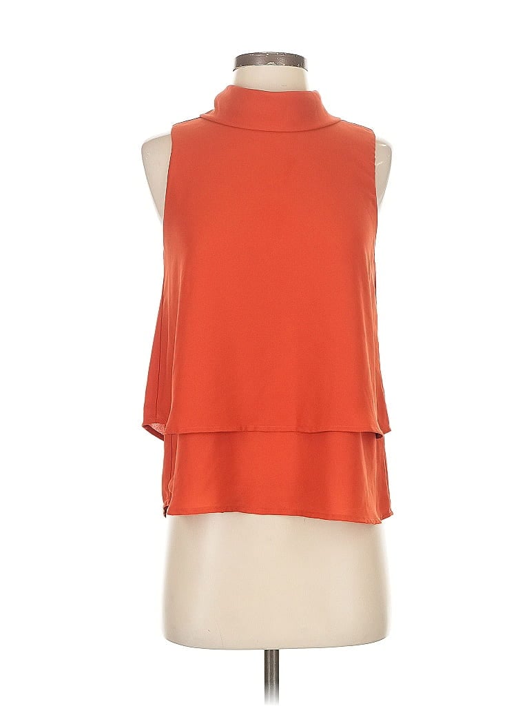 MONTEAU Pre-owned Sleeveless T-shirt In Orange