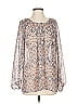 CAbi 100% Polyester Ivory Long Sleeve Blouse Size S - photo 1