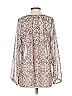 CAbi 100% Polyester Ivory Long Sleeve Blouse Size S - photo 2