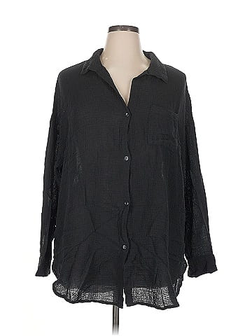 Shade & Shore 3/4 Sleeve Button-Down Shirt (view 1)