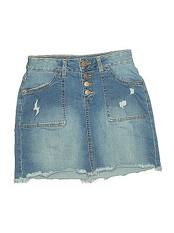 Justice Denim Skirt (view 1)